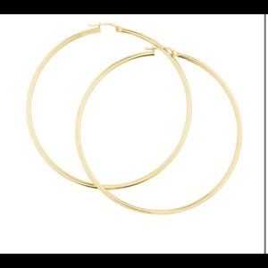 10kt yellow gold hoops